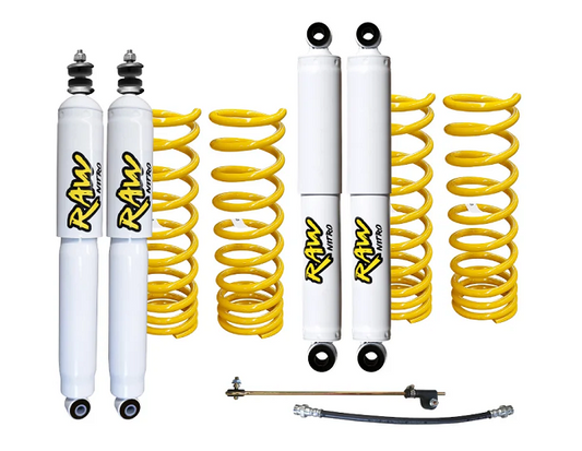 Raw Nitro Series Lift Kit (2 Inch / 50mm) with Raw Springs and Shocks